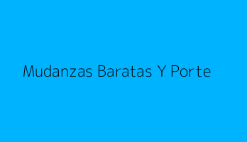 Mudanzas Baratas Y Porte